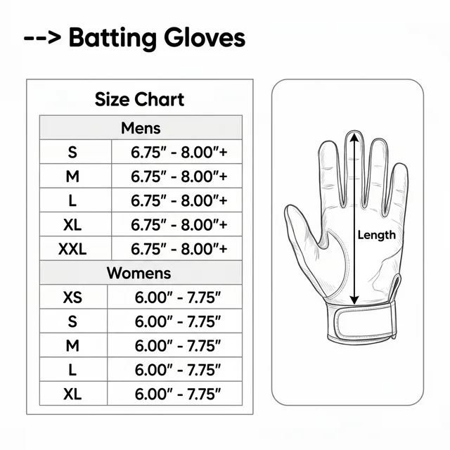 Batting Glove Sizes