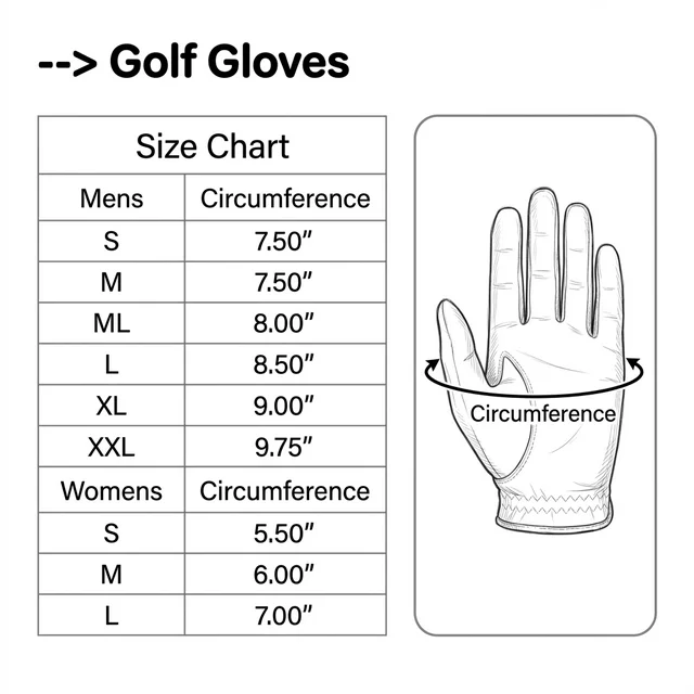 Golf Glove Sizes