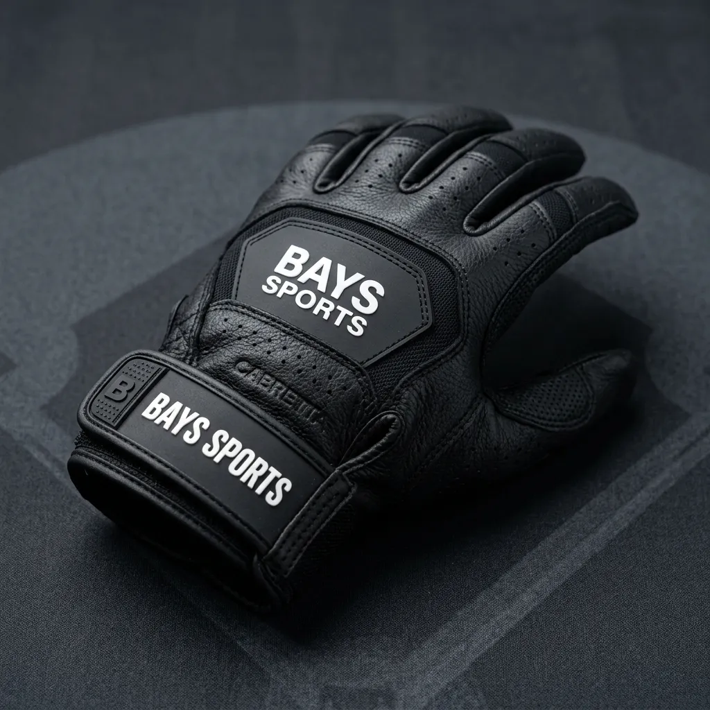 Premium Cabretta Leather Batting Gloves by Bays Sports
