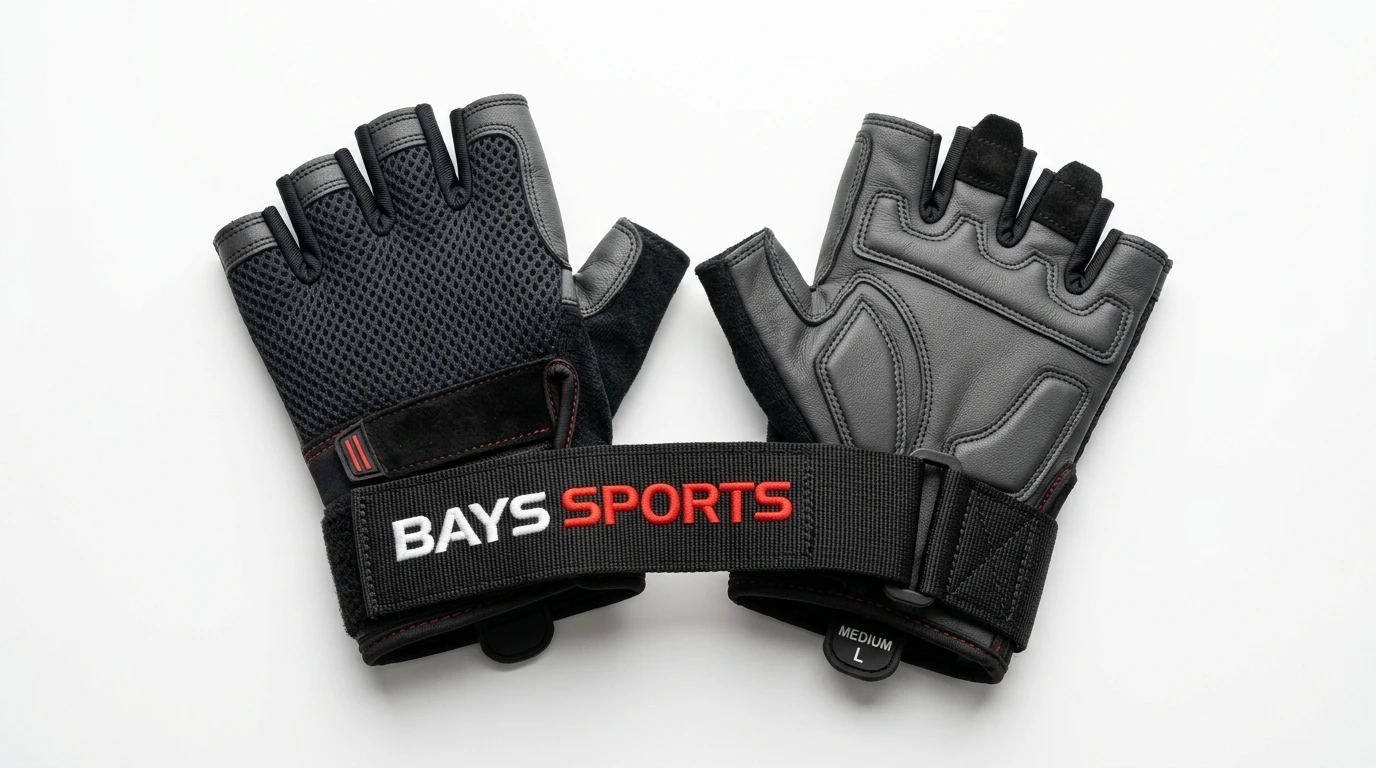 Premium custom gym gloves product shot