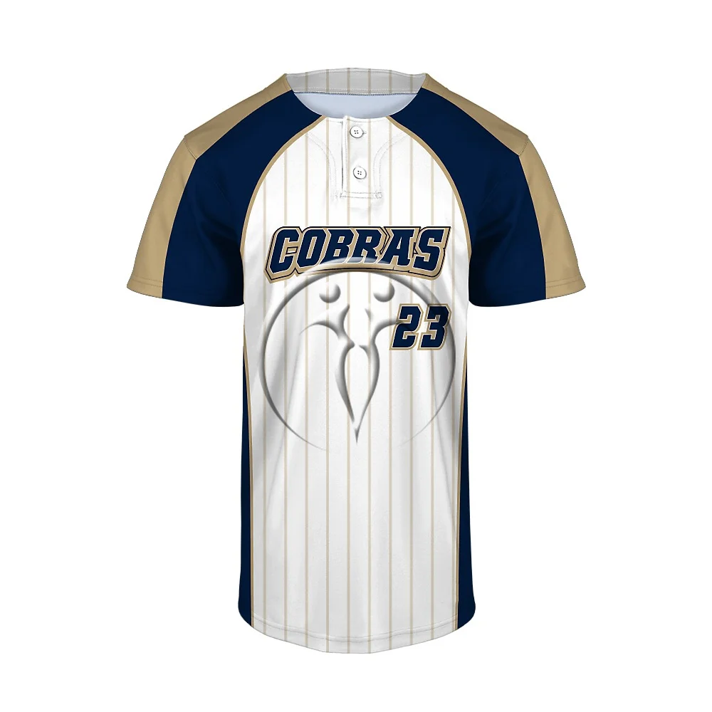 Custom 2 Button Short Sleeve Baseball Jerseys