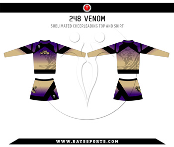 Sublimated Cheerleading Top and Skirt