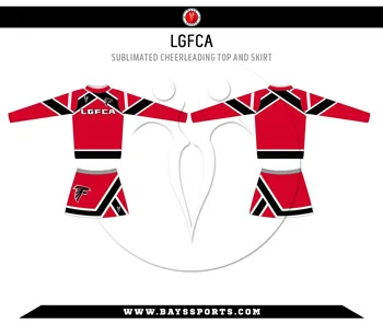 Sublimated Cheerleading Top and Skirt Sublimated Cheerleading Top and Skirt - Premium Custom Cheerleading | Bays Sports