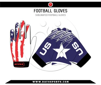 Custom Football Gloves - Premium Custom Football Receiver Gloves | Bays Sports