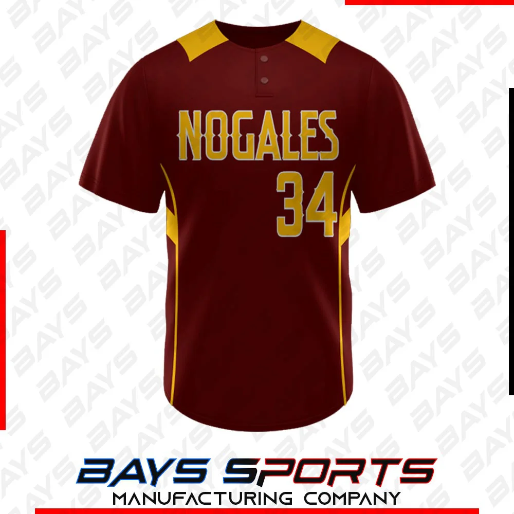 2 Button Baseball Jersey 2 Button Baseball Jersey - Premium Custom 2 Button Jersey | Bays Sports