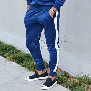 Bay Sports Blue and White Joggers - Premium Custom Pants | Bays Sports